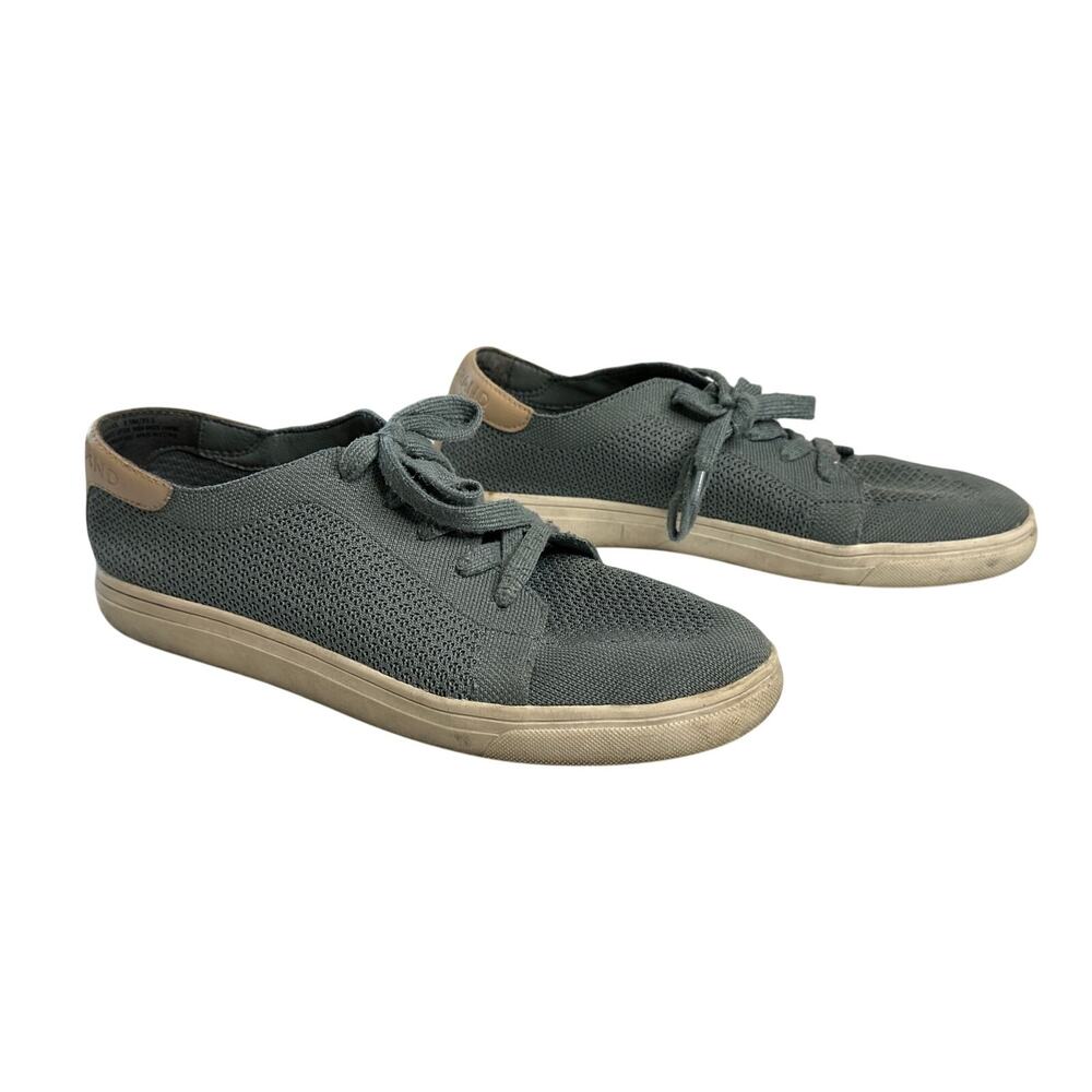 Lucky Brand Women's 8.5 Leigen Low-Top Sneakers Gray Blue Textile Casual Comfy